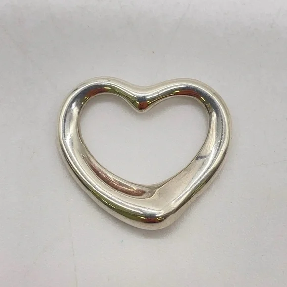 Authentic Tiffany & Co. Elsa Peretti Open Heart SV925 only Pendant W/Box/Dustbag - Picture 3 of 3